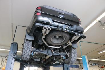 Endschalldämpfer Ausgang rechts/links - 2x100 Typ 25 rechts/links passend für: Ford Raptor